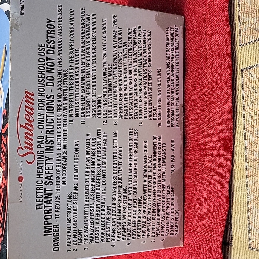 Sunbeam mack pad - Picture 2 of 2
